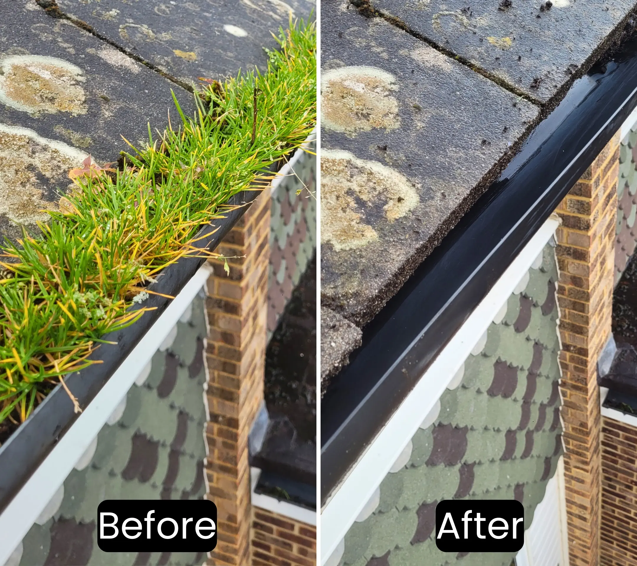 Gutter cleaning in SPringburn, Glasgow